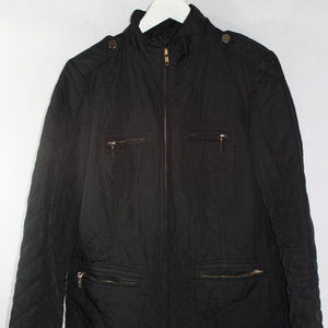 Charter Club Black Quilted Jacket